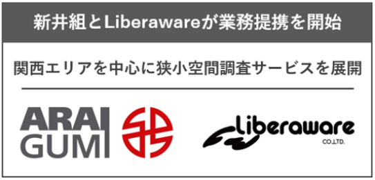 新井組とLiberawareが業務提携を開始